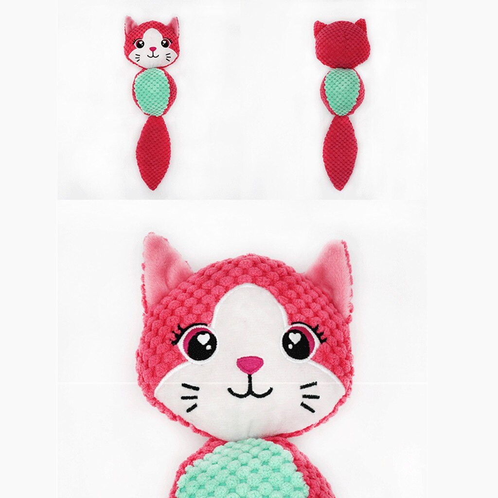 Pet Cartoon Animals Dog Toys Dog Accessories For Dogs Plush Cloth Toy Accesorios Honden Squeaker Sound Plush Dog ​​cat Toys