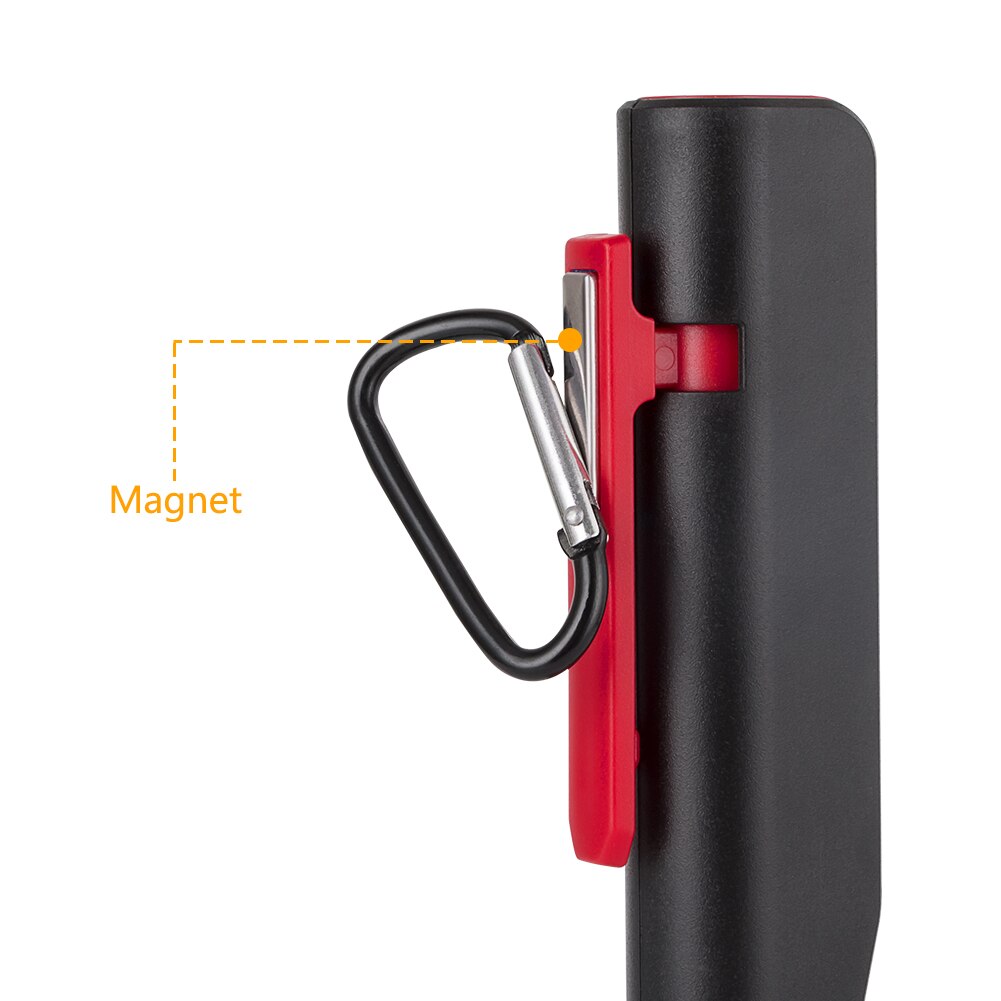 3W COB Magnetic Working Flashlight Top of the lights Flashlight Li-ion AAA Battery Torch USB Cable For Outdoor Camping Light