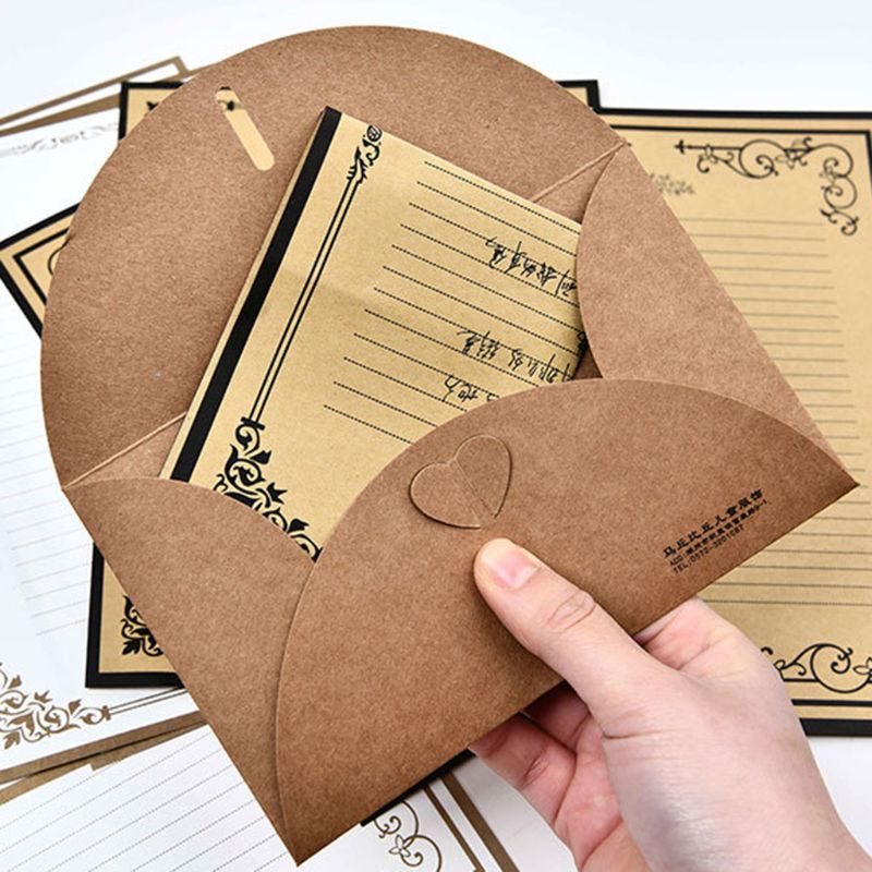 32pcs/pack Retro Writing Letter Stationery Romantic Chinese Style Lace Letterhead Note Paper G6DD