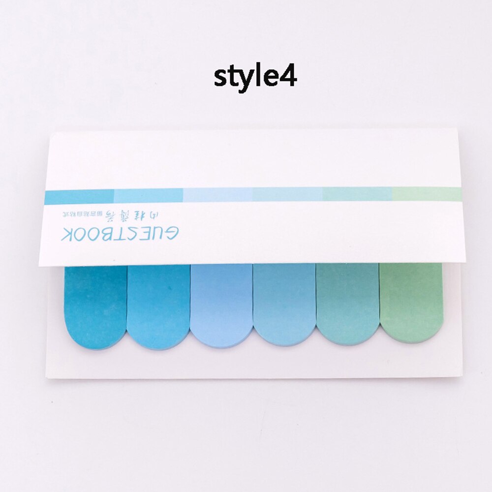 120 Pages Multicolor Memo Pad Index Notes Handbook Bookmark Label Planner Stickers Notepads Office School Supplies: style4