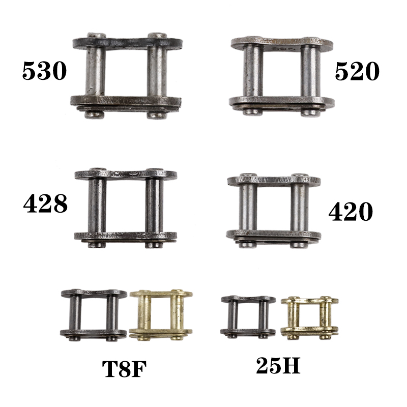 1 Uds. Eslabón de cadena primario/dorado 530/520/420/428/T8F/25H hebilla de bloqueo de cadena para 49CC Mini Moto Dirt Bike motocicleta ATV Scooter