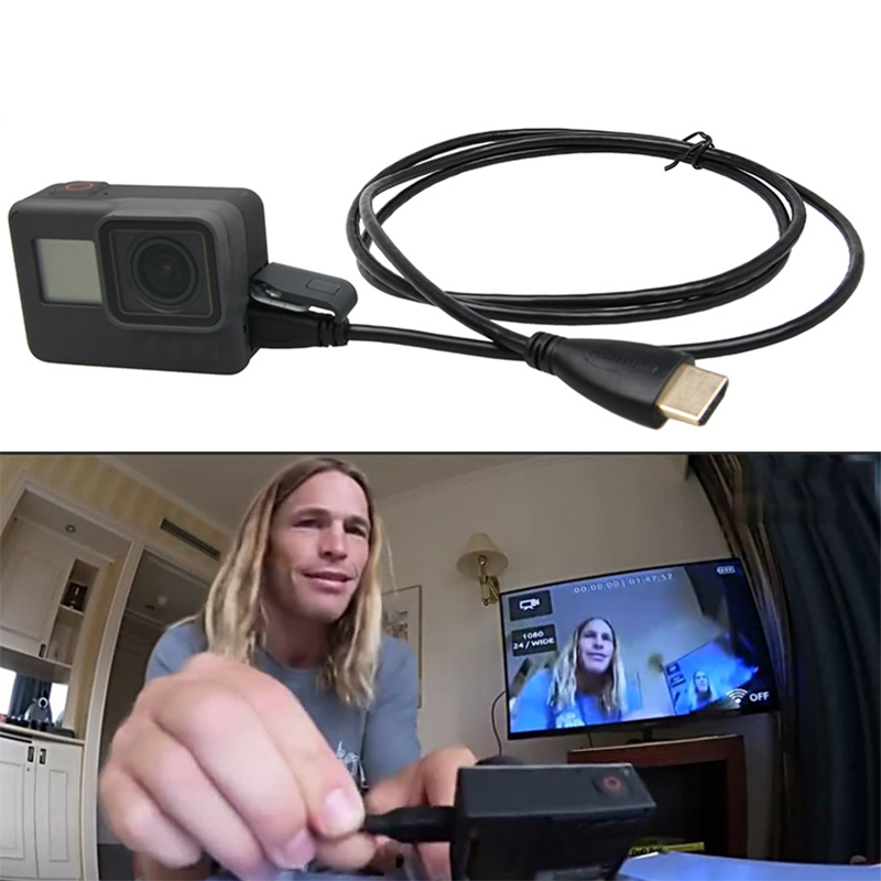 HDMI Kabel video kabels vergulde 1080 p 3D Kabel voor HDTV GoPro Hero 7/6/5/ 4/3 + SJCAM SJ4000 YI SONY Go Pro Camera Accessoires