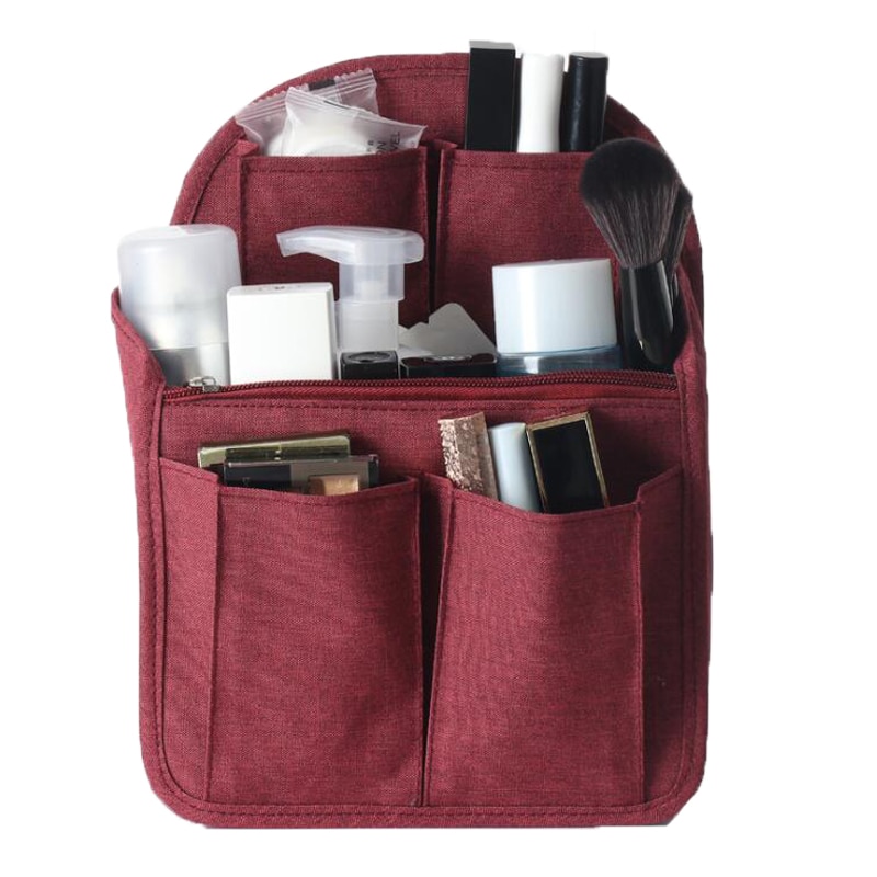 Organizador de mochila de viaje, inserto para mochila, bolsa de almacenamiento para mamás, bolsos grandes de hombro, bolso multibolsillo para organizar bolsas