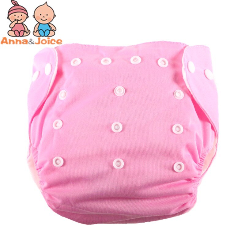 15Pc bébé couches lavable couches lavables bébé Fraldas hiver été Version couches réutilisables couches grille/coton formation pantalon: pink / for winter