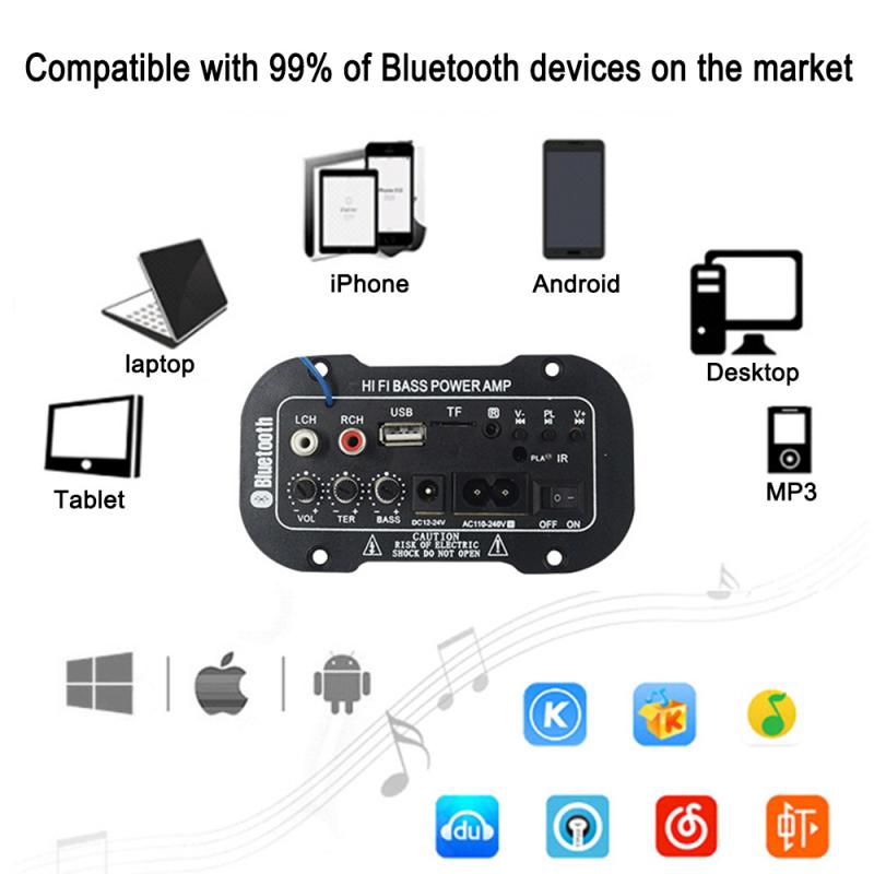 Autoradio MP3 Decoder Bluetooth Auto Hi-Fi Versterker Usb Radio Audio Module Luidspreker Afstandsbediening Mp3 Decoder