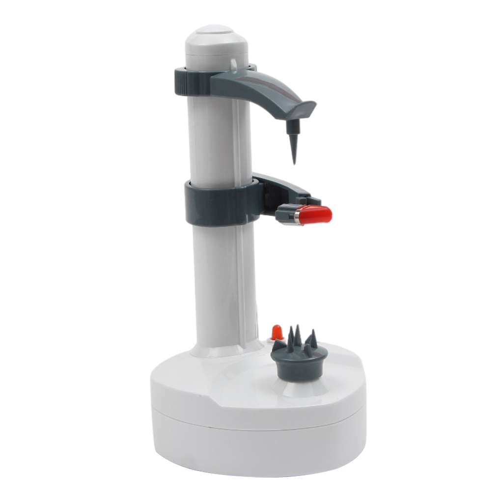 EU Plug Electric Potato Peeler Adjustable Countertop Lemon Peeling Machine Gadgets Vegetable Zester Slicer White