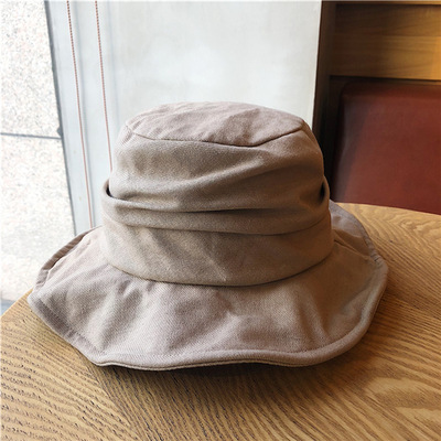 UMI MAO Yamamoto Wind Dark Black Japanese Retro Fisherman Hat Men Women Fold Hat Harajuku Y2k Femme Hombre Gothic: Khaki