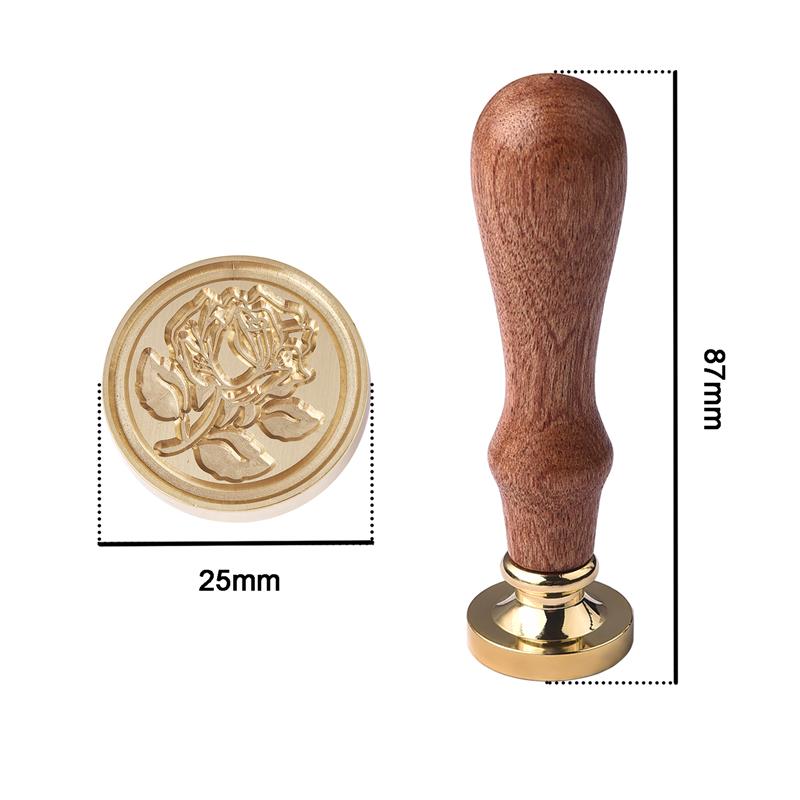 Træ mønster voks segl frimærker retro tillykke med fødselsdagen antik træ forsegling scrapbooking sollos stempel håndværk bryllup dekorative