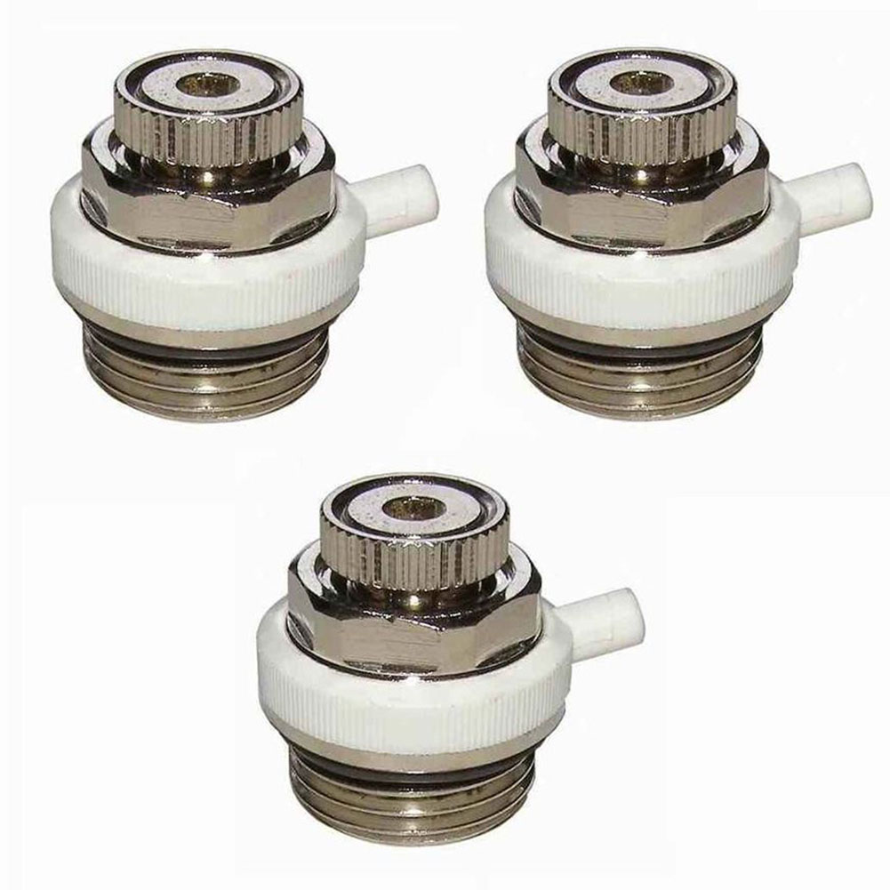 Automatisk lufteventil for radiatorer, automatisk lufteventil for oppvarming, sett  of 1 2 3 5, flerkantsventil ,1/2 ", radiatorlufter: Rød