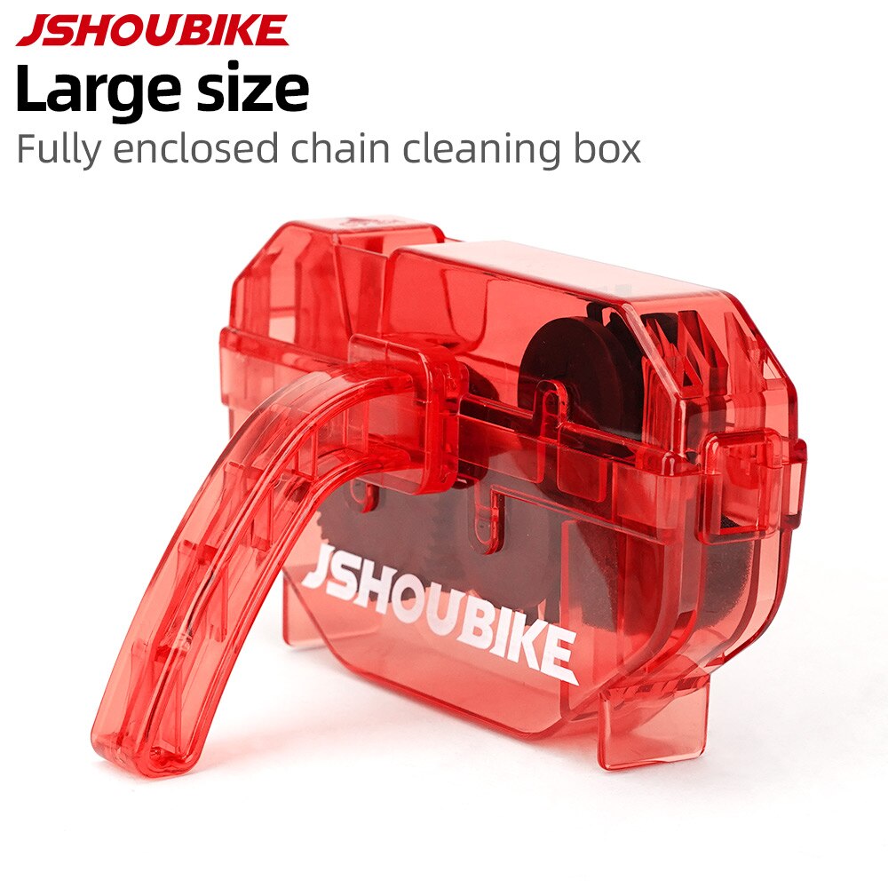 JSHOUBIKE Chain Cleaner Mountain Cycling Cleaning Kit Portable Bicycle Chain Cleaner Bike Brushes Scrubber Wash Tool Accessories