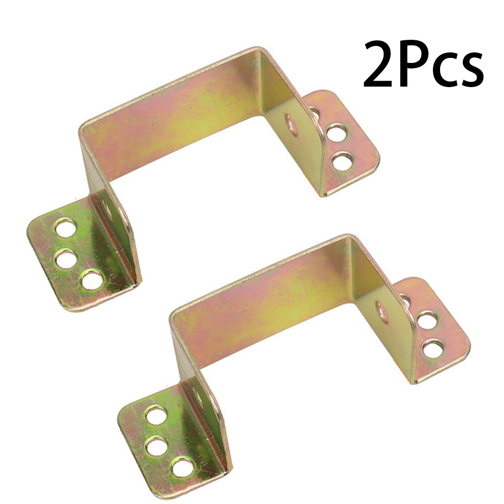 2pcs U Shaped Bed Corner Brackets Connecting Brace For Wood Furniture Fixing Connector Components Center Support Hardware