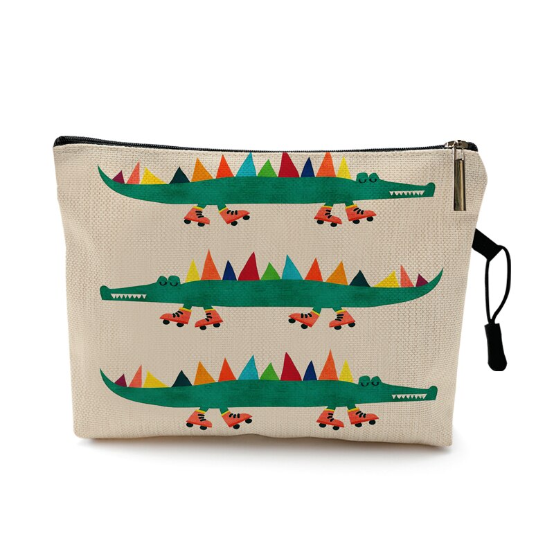 Creativo Spaceman astronauta stampa Designer trucco borsa Mascara De Boca pennello cosmetico rossetto sacchetti borsa estetista regalo: Pattern 6