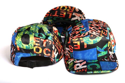 lässig Neue klassische blumen 5 Tafel Hütte strapback gorras knochen Baseball kappe für männer frauen hysterese fünf Tafel kappen: Farbe 7