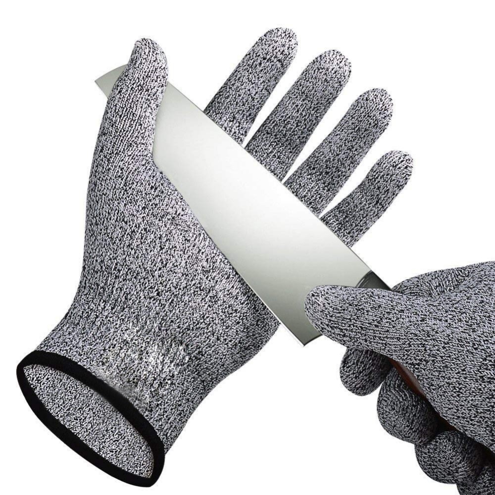 1 Paar Anti-Cut Handschoenen Cut Proof Steekwerende Roestvrij Staaldraad Metalen Keuken Butcher Snijbestendige Veiligheid tuin Handschoenen