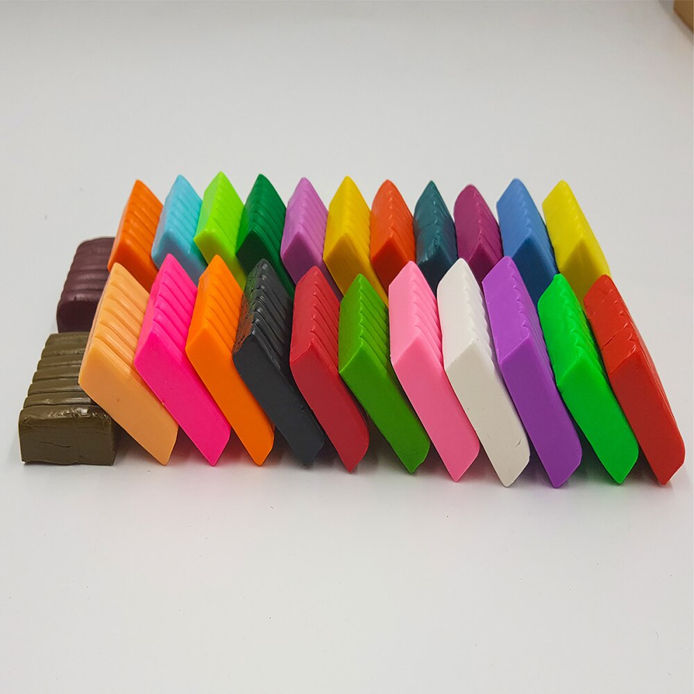 1 zestaw 24 kolorów piec robić pieczenia gliny modelina DIY zestaw modelowanie klocki gliniane z narzędziami dla dzieci dziecko