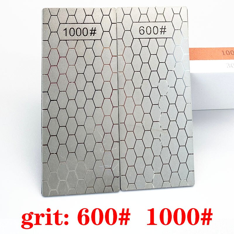 400 600 1000 1200 Grit Diamond Knife Sharpening Stone Kitchen Knife Sharpening Plate Whetstone GrindStone Grinder toolHoning Set: 600 1000 grit
