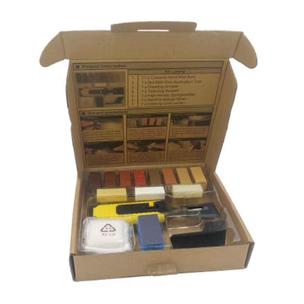 Laminate Repairing Kit Floor Repairs Kit DIY Wood Board Repairs Tool Kit Home Household Scratches Mending Tool Set: Floor repair 2