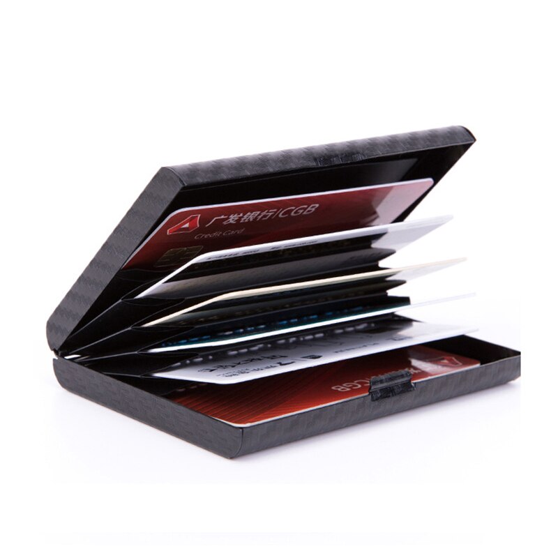 Card Holder Super Light Carbon Fiber Name ID Credit Card Holder Business Card Case Organizer For Men