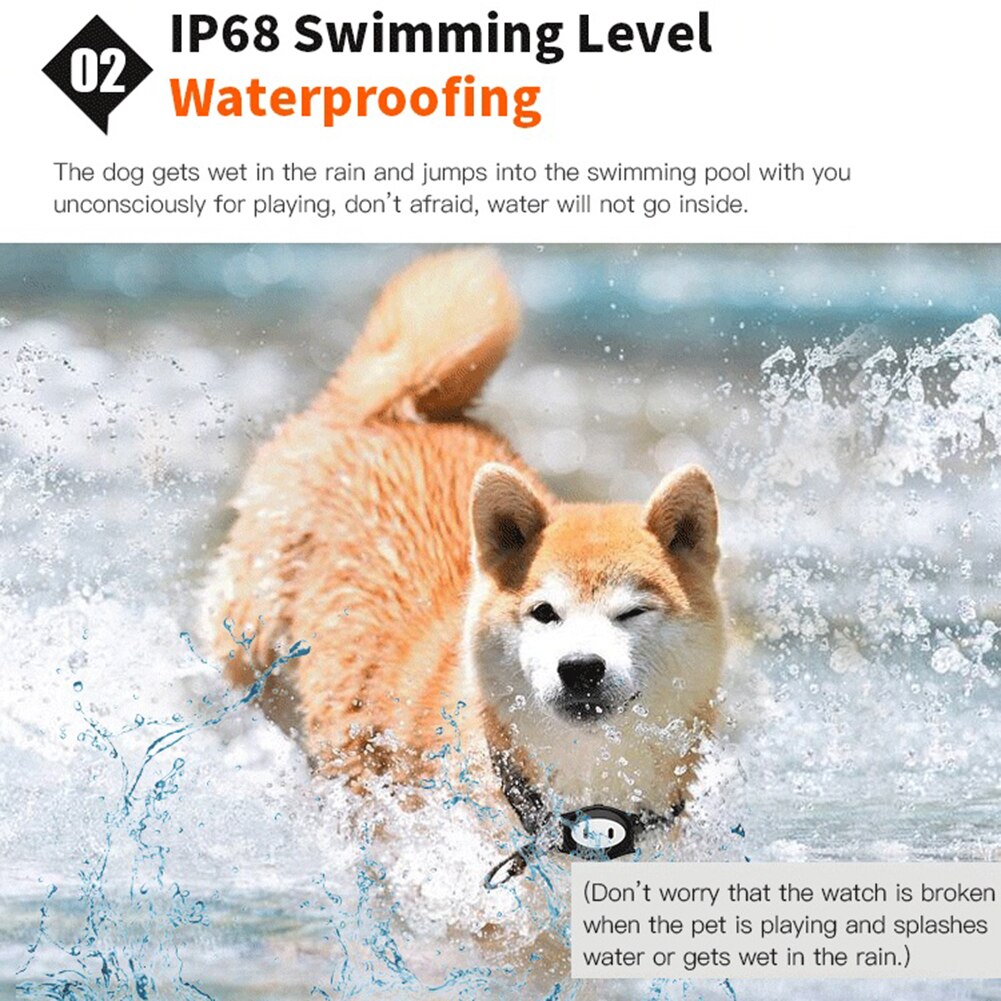 Pets Locator Tracker Finder Mini Tracking Device Waterproof Sleeping Monitoring Feeding Reminder Location Finder Location Collar