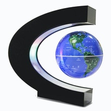 Elektronische Magnetische Schwebender Globus Anti-schwerkraft LED Licht Wohnkultur 2 Farben Russische Lagerbier Freies