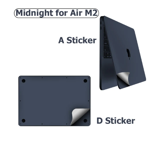 for MacBook Air 15 A2941 13 M2 A2681 Pro 14 16 M3 sticker protect film Palms Guard Rest Cover+Trackpad /body Protect Skin: Brown / 10"