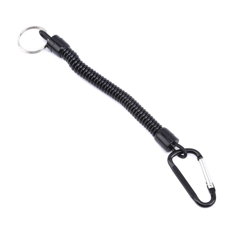 Nuevos cordones de pesca cuerdas de navegación Kayak seguro pinzas seguras Lip Grips aparejos herramientas de pesca accesorio de pesca: black