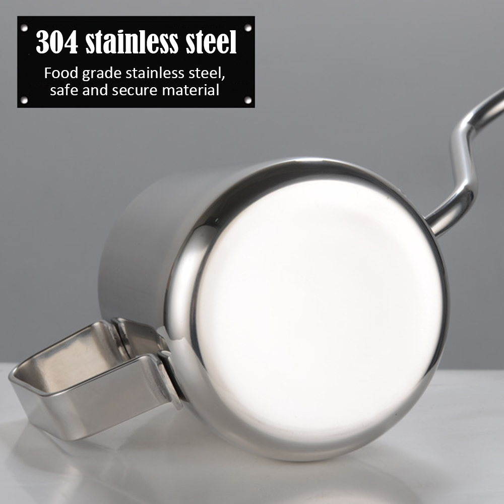 Premium Hand Punch Pot Coffee Pots Pour Over Drip Kettle Stainless Steel Long Gooseneck Narrow Spout Coffee Maker Tea Pot