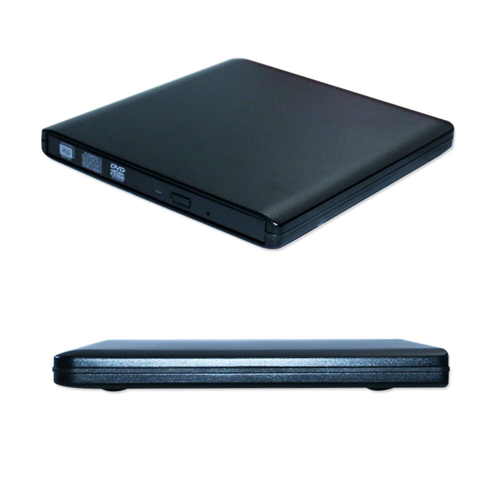 Caja de unidad óptica externa para ordenador portátil y Mac carcasa de Metal negro de 9,5/9,0mm con USB 3,0, caja de unidad SATA CD/DVD Blu-Ray