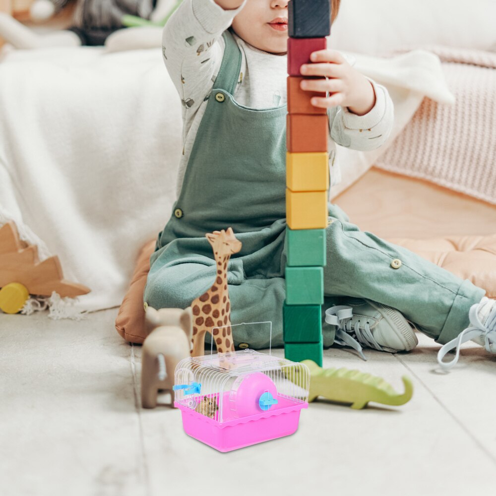 Casa portátil para mascotas, jaula para villa, jaula para hámster, nido para mascotas, ardilla Chinchilla, 1 ud.