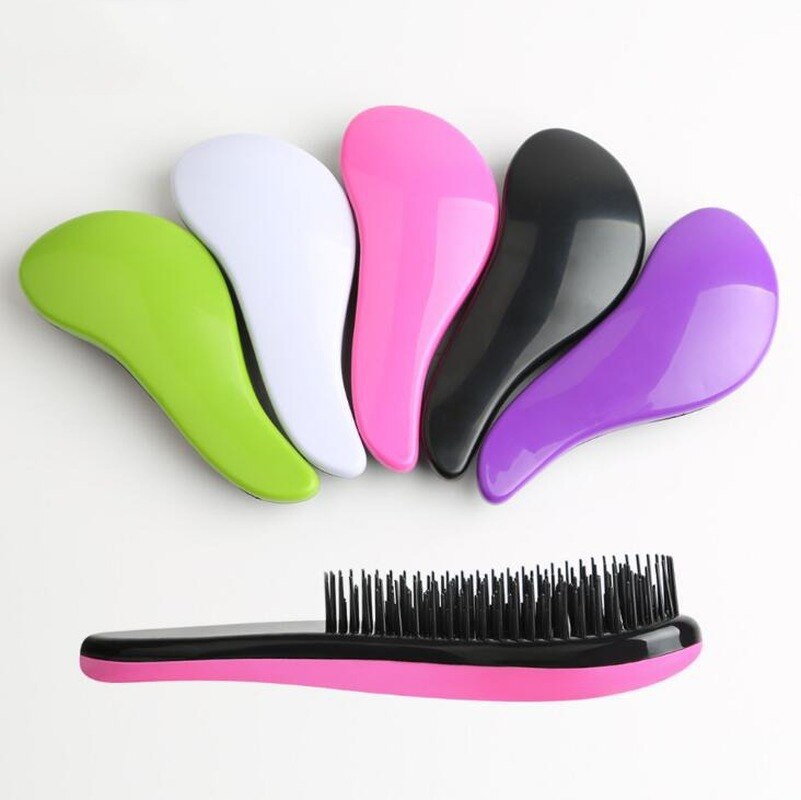 1Pc Magic Handvat Kam Anti-Statische Massage Douche Borstel Salon Styling Exquite Professionele Handige Hair Styling tool Kam
