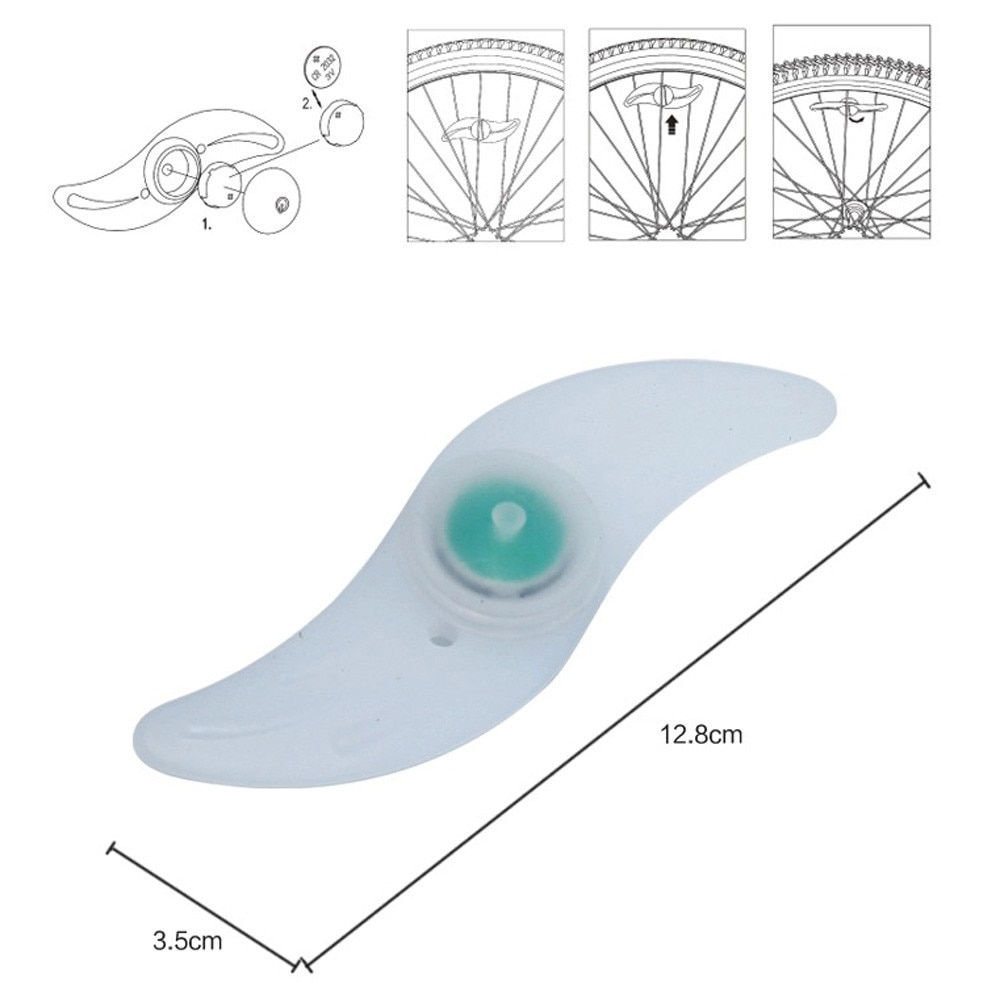 * Fiets Fietsen Spoke Wire Band Band Wiel Led Bright Lamp Mountainbike Licht Kleurrijke Grappige Fietsen Wiel Led
