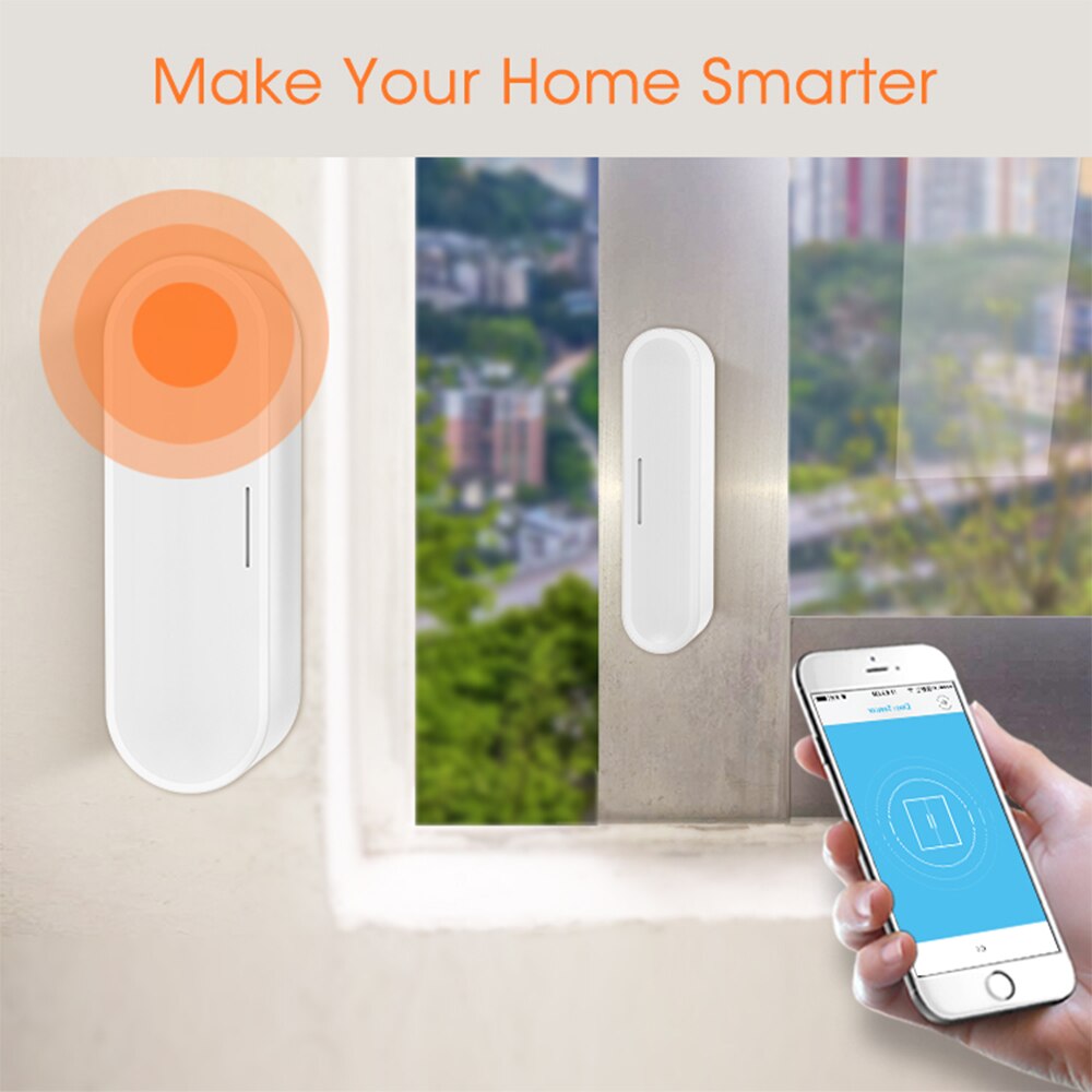 Tuya Zigbee Smart Deur Raam Garage Sensor Batterij Aangedreven Of Usb Charge Werkt Met Tuya Smart Hub
