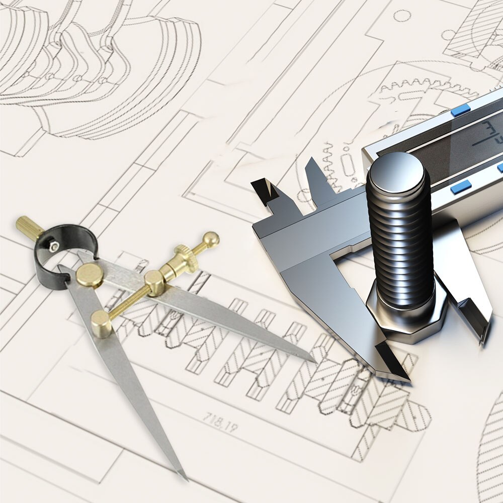 2pcs Geometry Drawing For Woodworking Adjustable Wing Divider Metalworking DIY Sewing Tools Leather Drafting Lockable