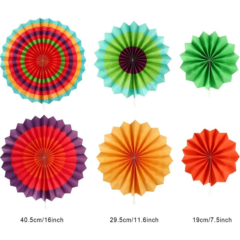 Decoração de festa mexicana, 15 peças corredor de mesa em papel ventilador pompom bola de feltro colorido guirlanda suprimentos de roupa