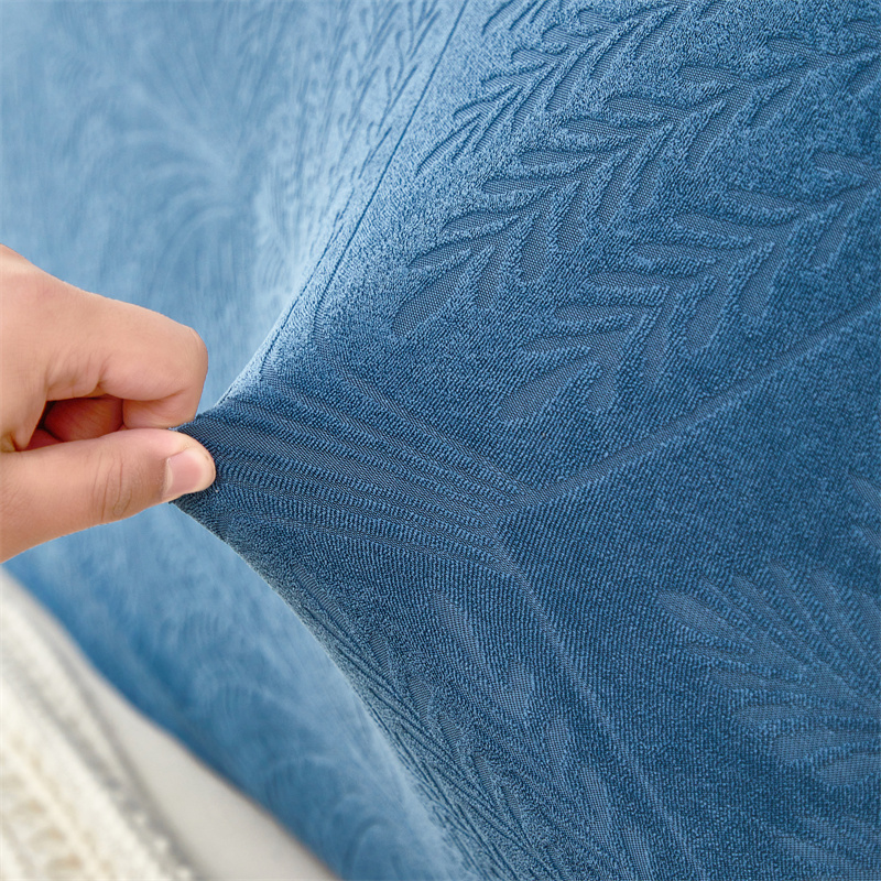 1pc All-inclusive Jacquard Bed Hoofdeinde Cover Effen Kleur Elastisch Bed Hoofd Hoes Nachtkastje Stofbeschermer voor Slaapkamer Decor