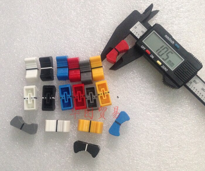 60pcs Potentiometer Knob / Mixer Straight Slip Potentiometer Knob Cap / Fader Cap / 8MM / Stage Speaker Mixer Knob Cap Cover