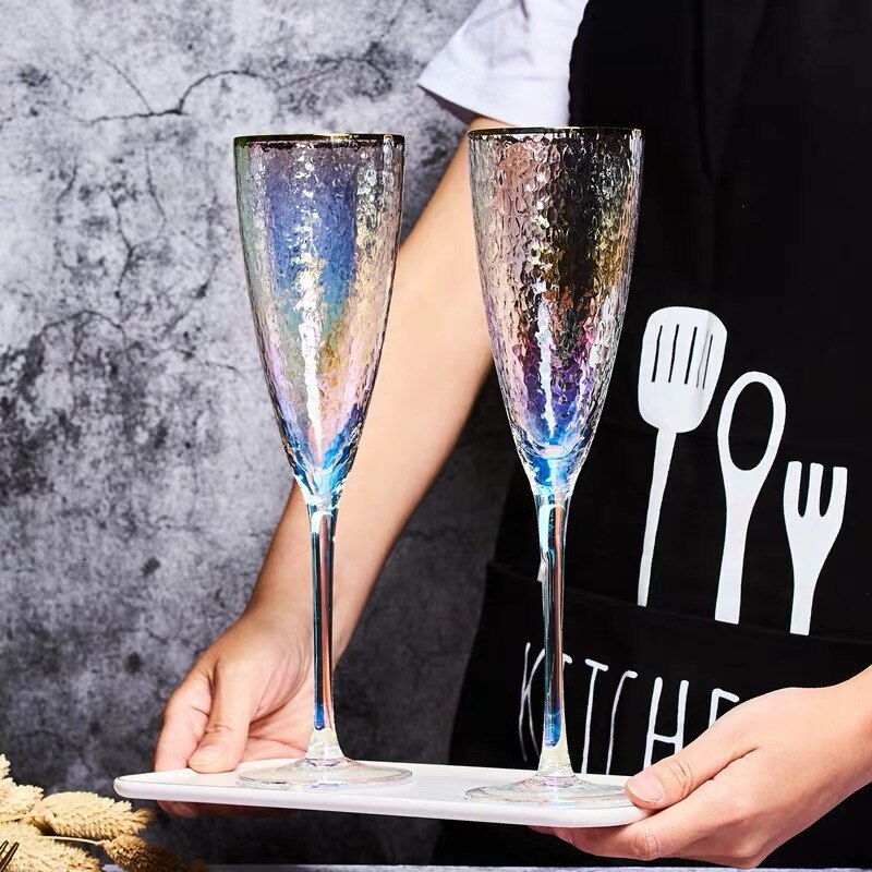 Klassieke Rainbowl Kristallen Wijnglas Hoge Voeten Champagne Cup Betaalde Bekers Party Bar Keuken Gereedschap