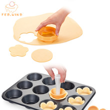 Kunststoff Gebäck manipulieren Torte Hülse Formen Torte Cutter Blume/Runde Teig Cookie Cutter einstellen Kuchen-bilden für Muffin/ cupcake 602
