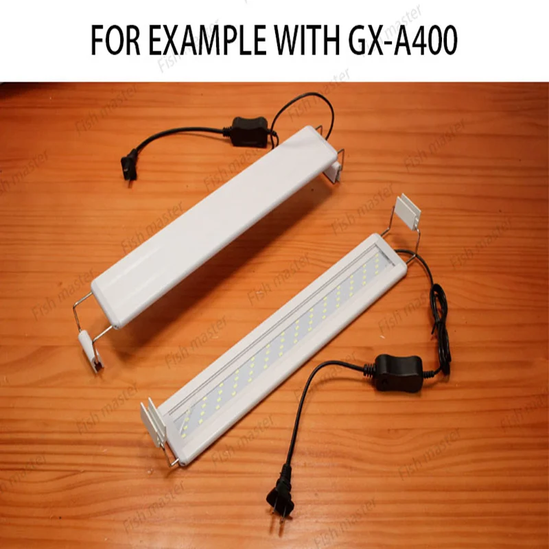 Aquarium Led Licht Super Slank Aquarium Waterplant Kweekverlichting Waterdichte Felle Clip Lamp Blauw Led 18-60Cm Voor Planten
