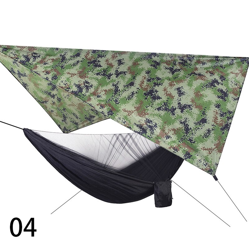 1pcs outdoor camping nylon parachute cloth automatic quick-opening mosquito net hammock canopy set sky tent S7B0983: 4