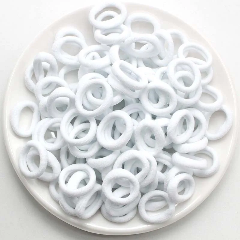 100/500pcs Colorful Nylon Elastic Hair Bands for Women Nylon Scrunchie TiesRubber Band Elastic Hair Band Girl Hair Accessories