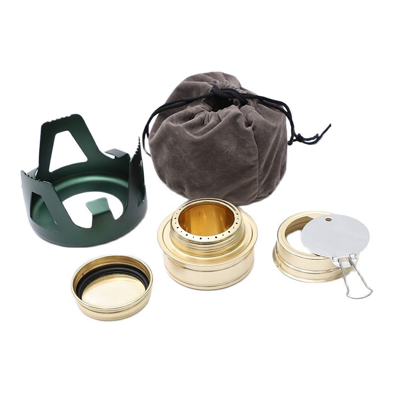 Camping Alcohol Burner Liquid Solid Alcohol Stove with Bag
