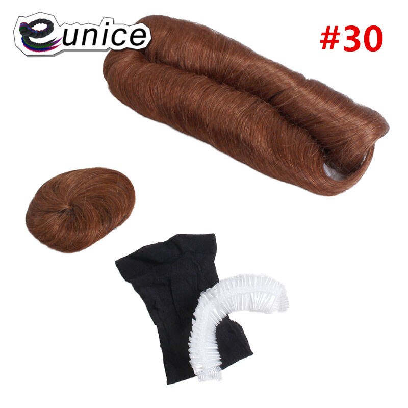 Eunice-tissage en Double trame de synthèse lisse de couleur rouge bordeaux, 28 pièces, cheveux féminins courts, sans rasage, pour femmes