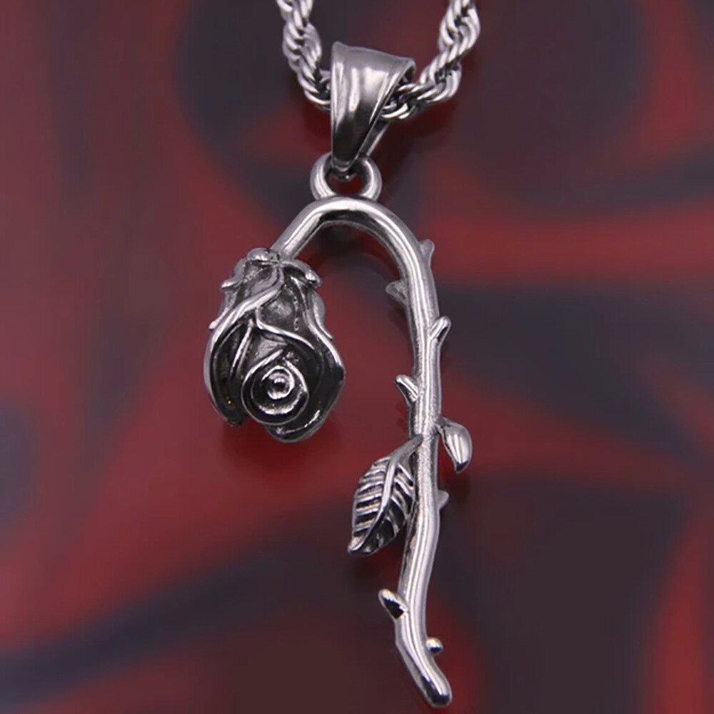 Kreative Jahrgang Punk Schmetterling Schädel Schwert Herz Blume Anhänger Halskette für Männer Frauen Kühlen Sonne Teufel Skelett Halskette Schmuck: 016