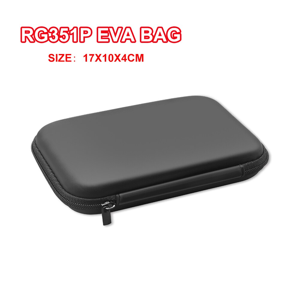 Anbernic  - rg351p taske sag shell glas hærdet skærmbeskytter  rg351m rg351 håndholdt konsol spilafspiller tilbehør wifi modul: Rg351p eva taske