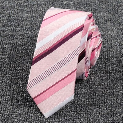 Nowy żakardowy krawat tkany dla mężczyzn klasyczny krawat w kratkę moda poliester męski krawat na ślub garnitur Plaid kropki krawat: SJ006-12
