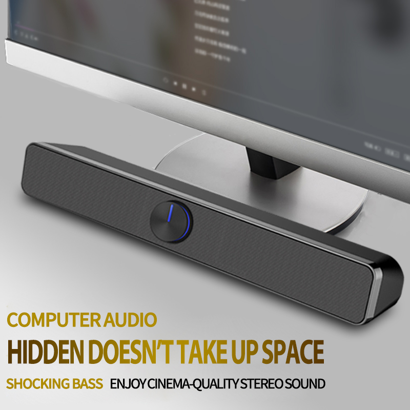 HIFI Portable Wireless Bluetooth Speaker Stereo USB Laptop computer Audio Soundbar mini laptop portable Sound Bar Speakers to pc