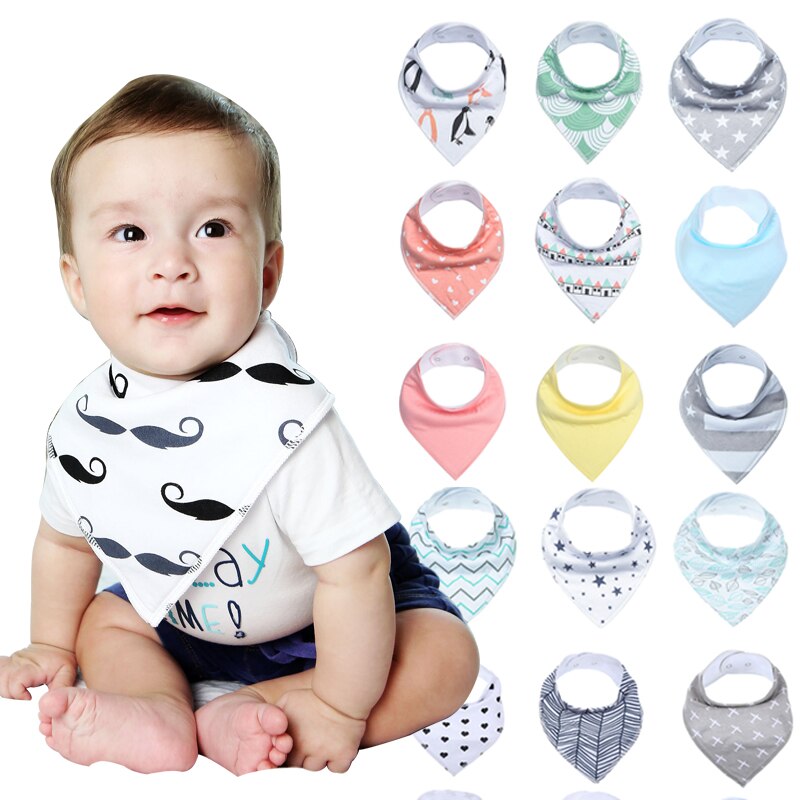 16 stks/set Unisex Baby Bandana Kwijlen Slabbetjes... – Grandado