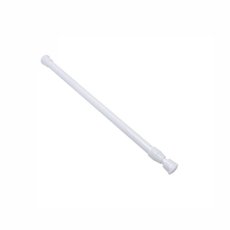 1pc Bathroom Adjustable Curtain Rod Spring Loaded Extendable Telescopic Net Voile Tension Curtain Rail Pole Rod Rods