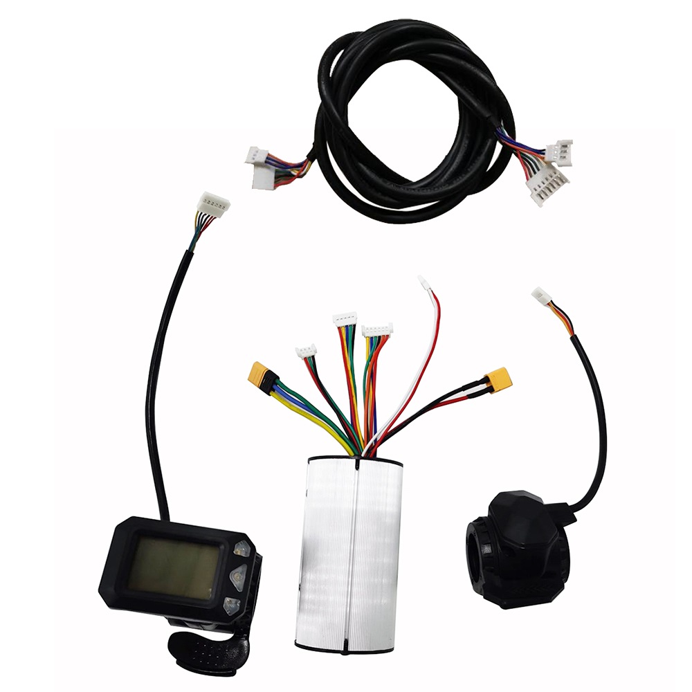 Upgraded Electric Scooter Controller Kit LCD Monitor EABS Brake 24V/36V 250W Aluminum Alloy Control System Folding Scooters Part: Yellow